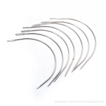 C Shape Curved Sewing Weaving Needles for Hair Weaving and Clipin Hair Extensions